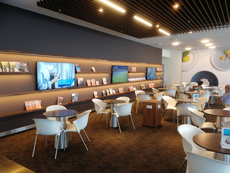 KLM Crown Lounge Sala VIP no Aeroporto de Amsterdam